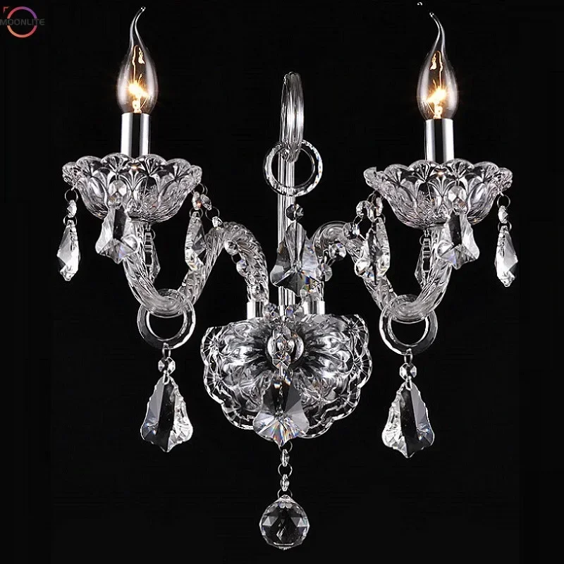 Luxury Wall Sconce Lighting European-style wall lights mirror front lamp bedside lamp crystal lighting bedroom  decor lights