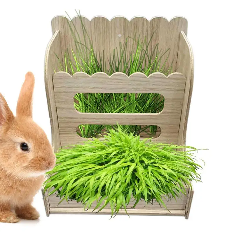 

Hay Feeder Hay Holder for Rabbits Anti-Waste Small Animals Food Feeding Rack for Cage Habitat Chinchilla Enclosure Hutch