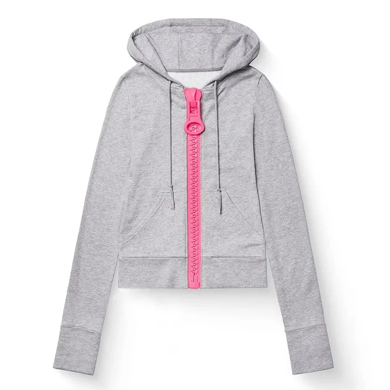 Autumn Winter Models Vintage Street Zipper Sweatshirt Hoodie Y2K High Street Harajuku Slim Fit Couples' Hoodie Top Coat