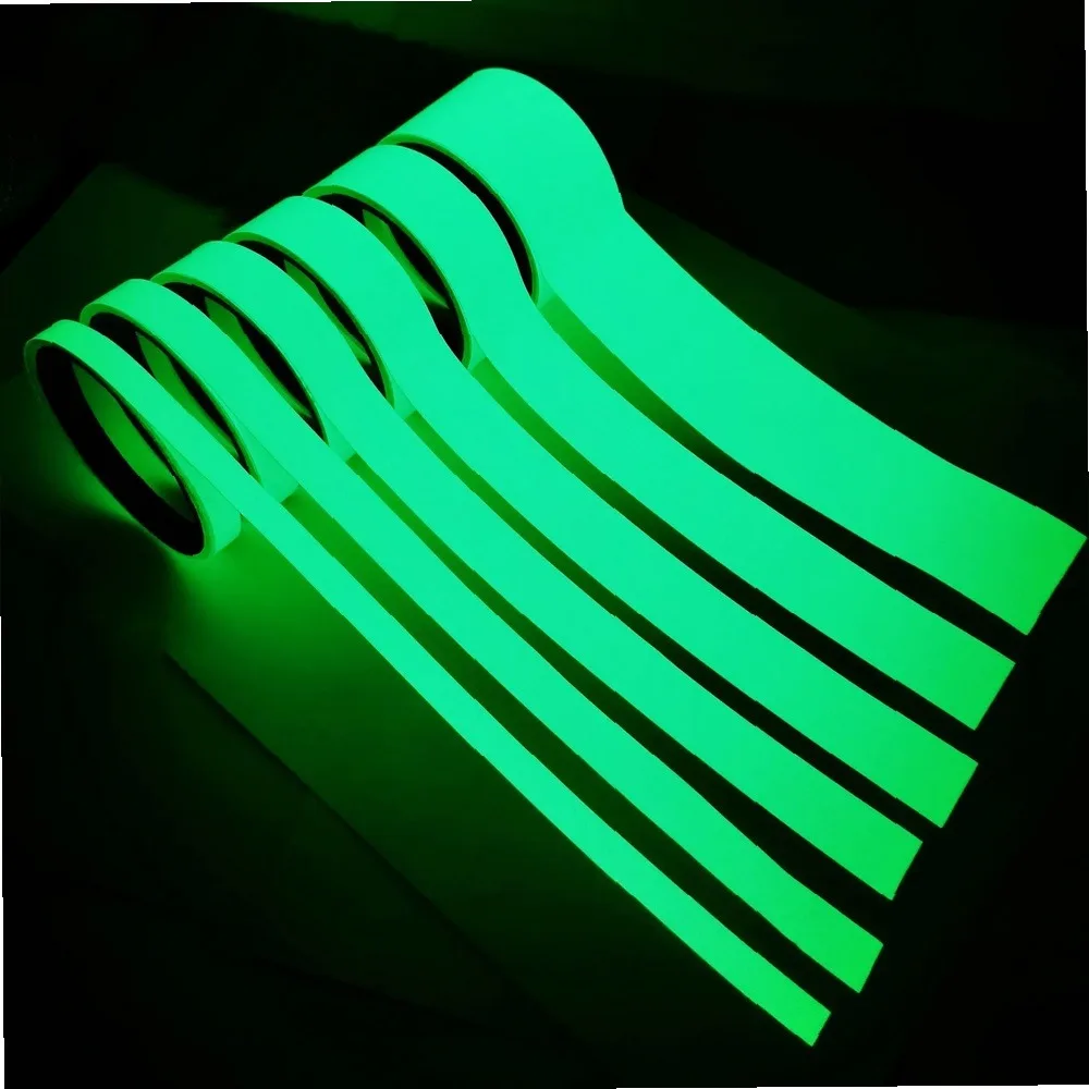 Glow In The Dark Tape Luminous Fluorescent Self-Adhesive Sticker Strip for Home Safety Decoration Warning Night Light