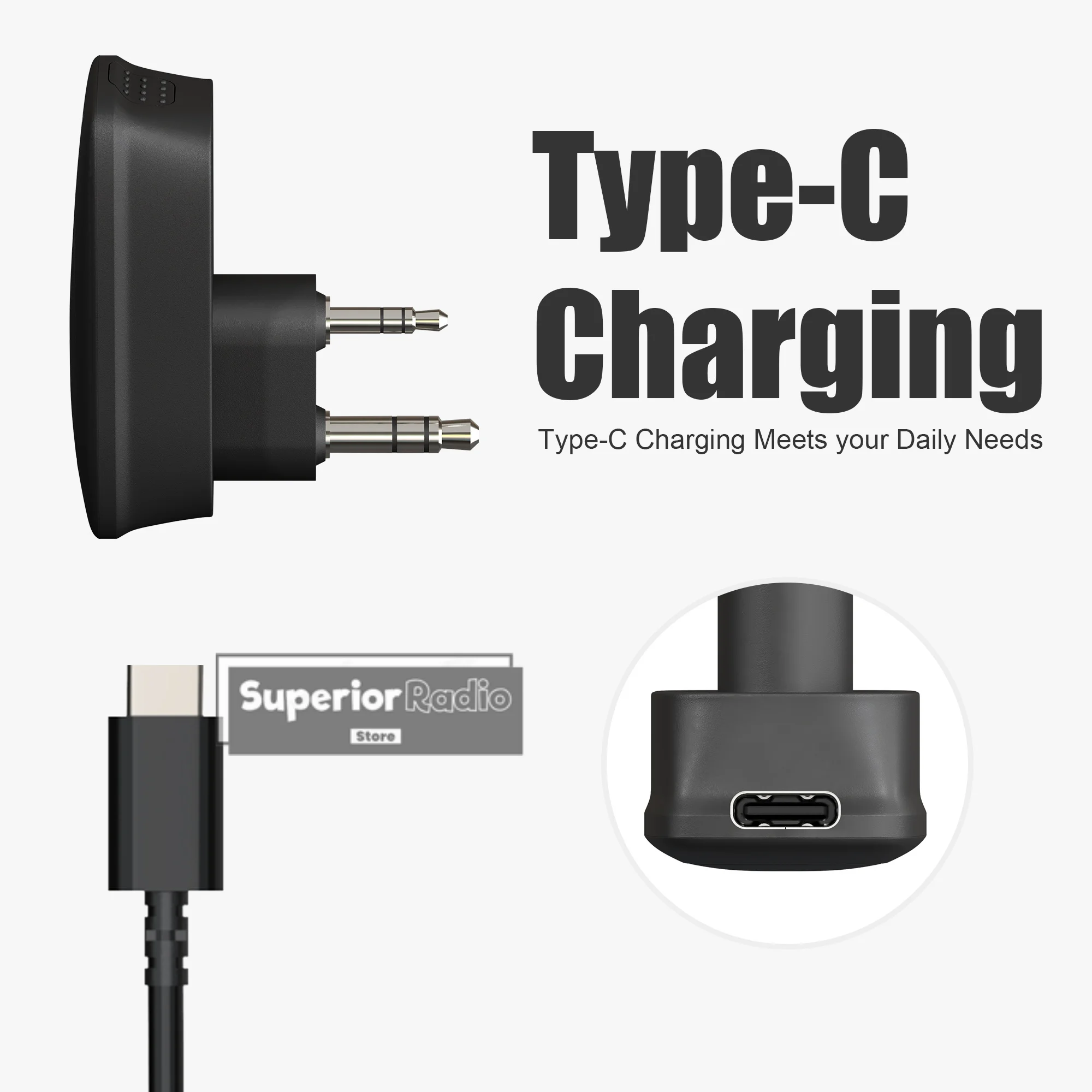 Baofeng اسلكية تخاطب سماعة لاسلكية تعمل بالبلوتوث برمجة محول الهاتف APP لا سائق ل UV-5RH BF-T20D UV-5RX هام راديو الملحقات