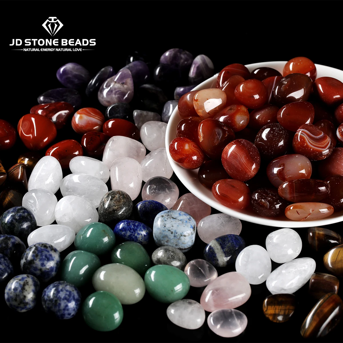 

1000g/lot Natural Tumbled Stones Healing Crystals Quartz Bulk Ore Gravel Specimen Mineral Gems Pendant DIY Garden Home Decor