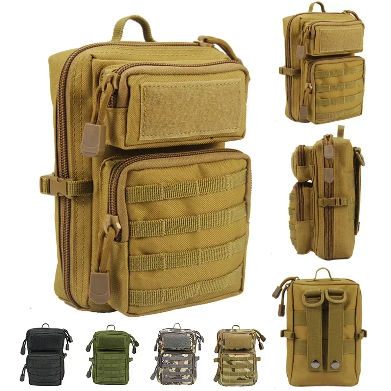 Multifunction Tactical Pouch Holster Molle Hip Waist Bag Wallet Purse Phone Case Camping Hiking Bags Hunting Pack