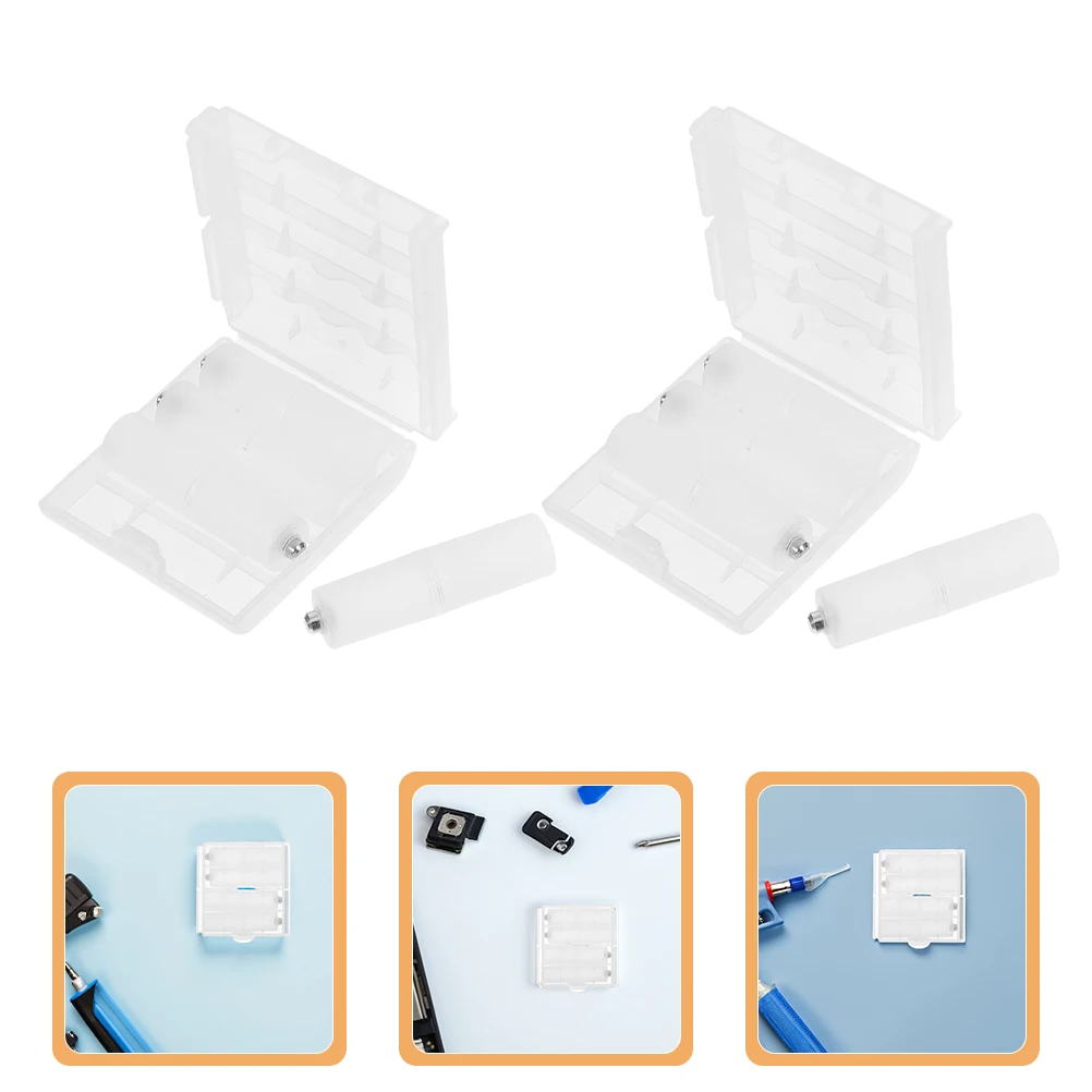 

10 Sets Converter Batteries Storage Case Box Aa Accessories Plastic Aaa Plug