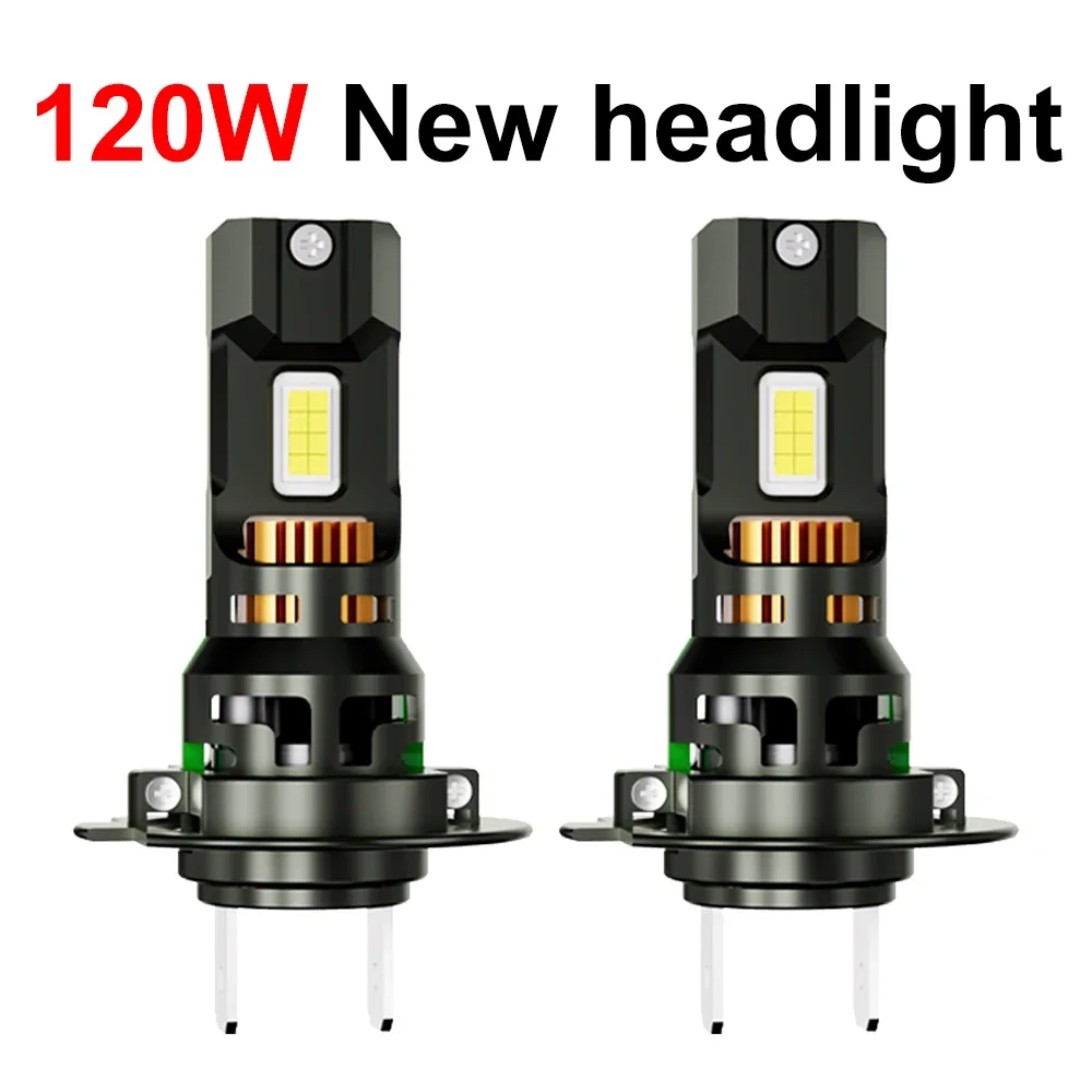 2x H7 H11 H8 H16 9005 H10 9006 HB3 HB4 H4 120W LED Headlight Bulb Car Headlamp Fog Lights Cooling Fan Turbo Fin Copper Led 12V