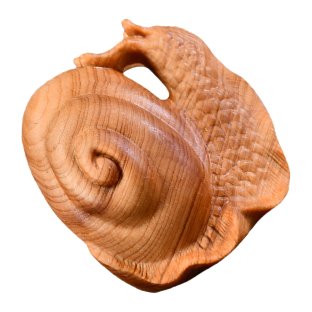خشبية الحلزون تمثال تشغيل الحلزون تمثال الحيوان الديكور اليد منحوتة الخشب منحوتة حديقة تمثال جميل ديكور المنزل للمكتب