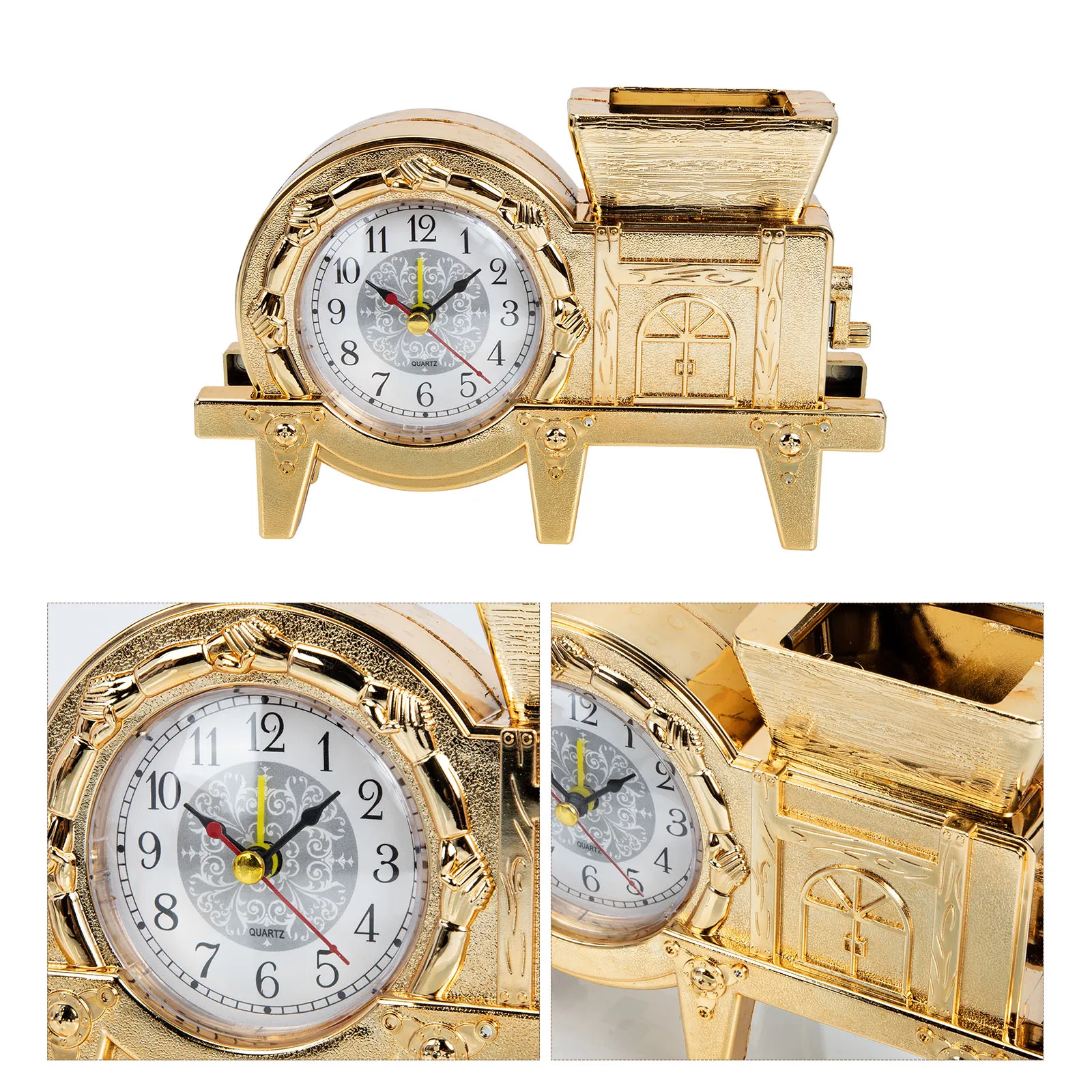 

Vintage Windmill Dual-Use Clock Pen Holder Decorative Desktop Ornament Home Office Bedside Tabletop Adornment For Coffee Shop