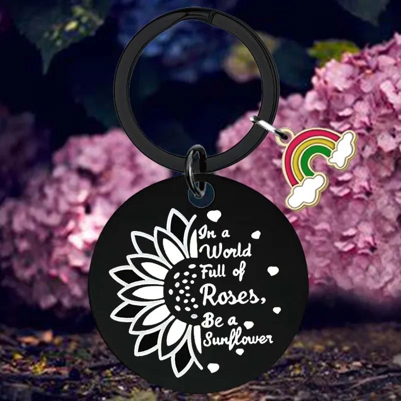 Daughter Inspirational Keychain Best Friend Birthday Christmas Gifts Key Chain Pendant Jewelry Friendship Gifts