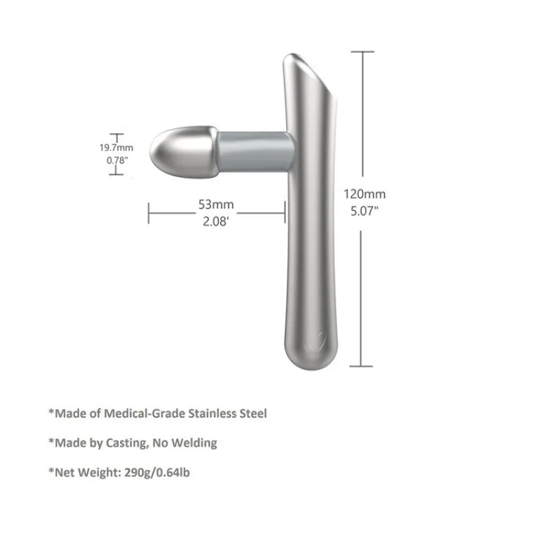 Imagem -04 - T-massager Tool Caneta Pontilhando T-bar Massagem Ferramenta Novo Aço Inoxidável