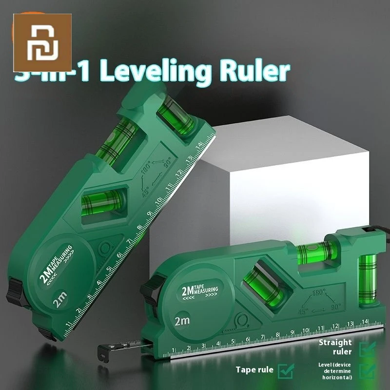 

3 In 1 Level Gauge Vertical/horizontal/45 ° High-Precision Level Ruler Portable Magnetic Leveler Home Balance Ruler Tools