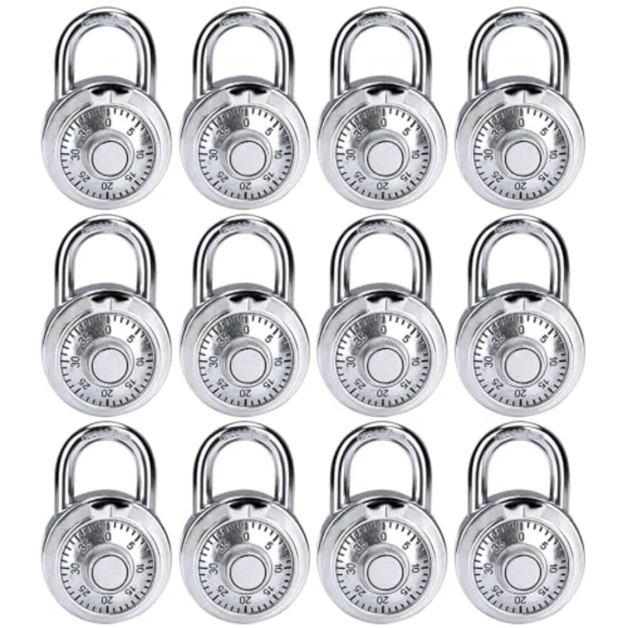 

Combination Lock, Standard Dial Combination Lock, of;Turnplate, 2 in. Wide, Fixed Three Digital Combination, for School, Gym an