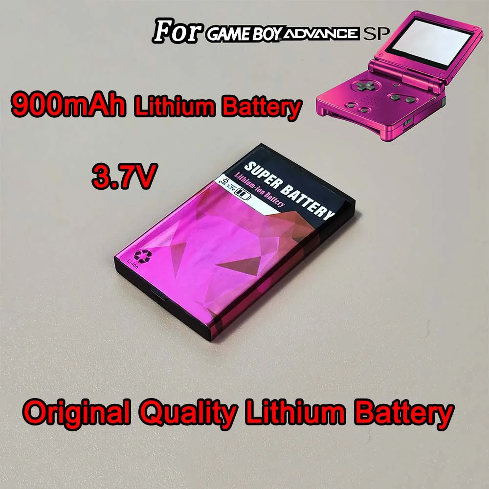 Batteria al litio ricaricabile da 3.7V 900mAh per GBA SP e NDS sostituzione della batteria di qualità originale per Nintend Game Boy Advance SP
