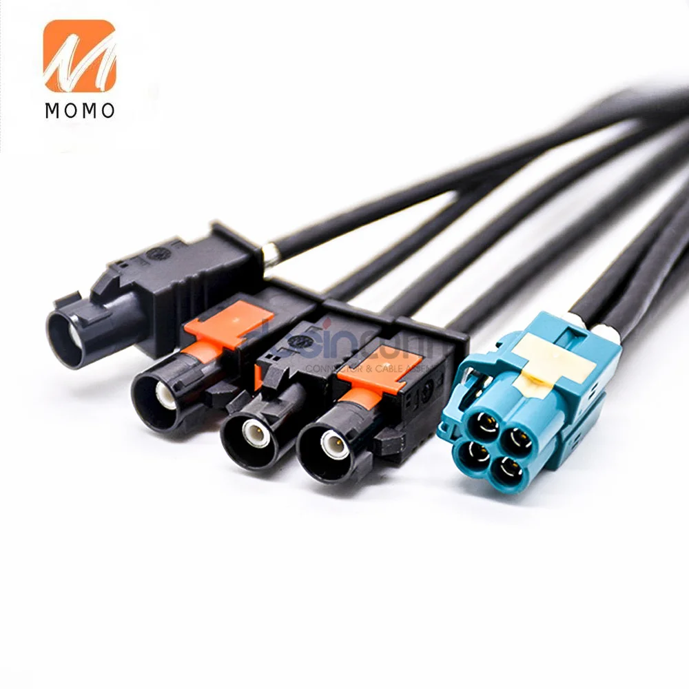 Terminal Four HFM Connector Male Female Cable MINI HSD 4Pin Plug MINI Z to A Code Type for Extension Cables