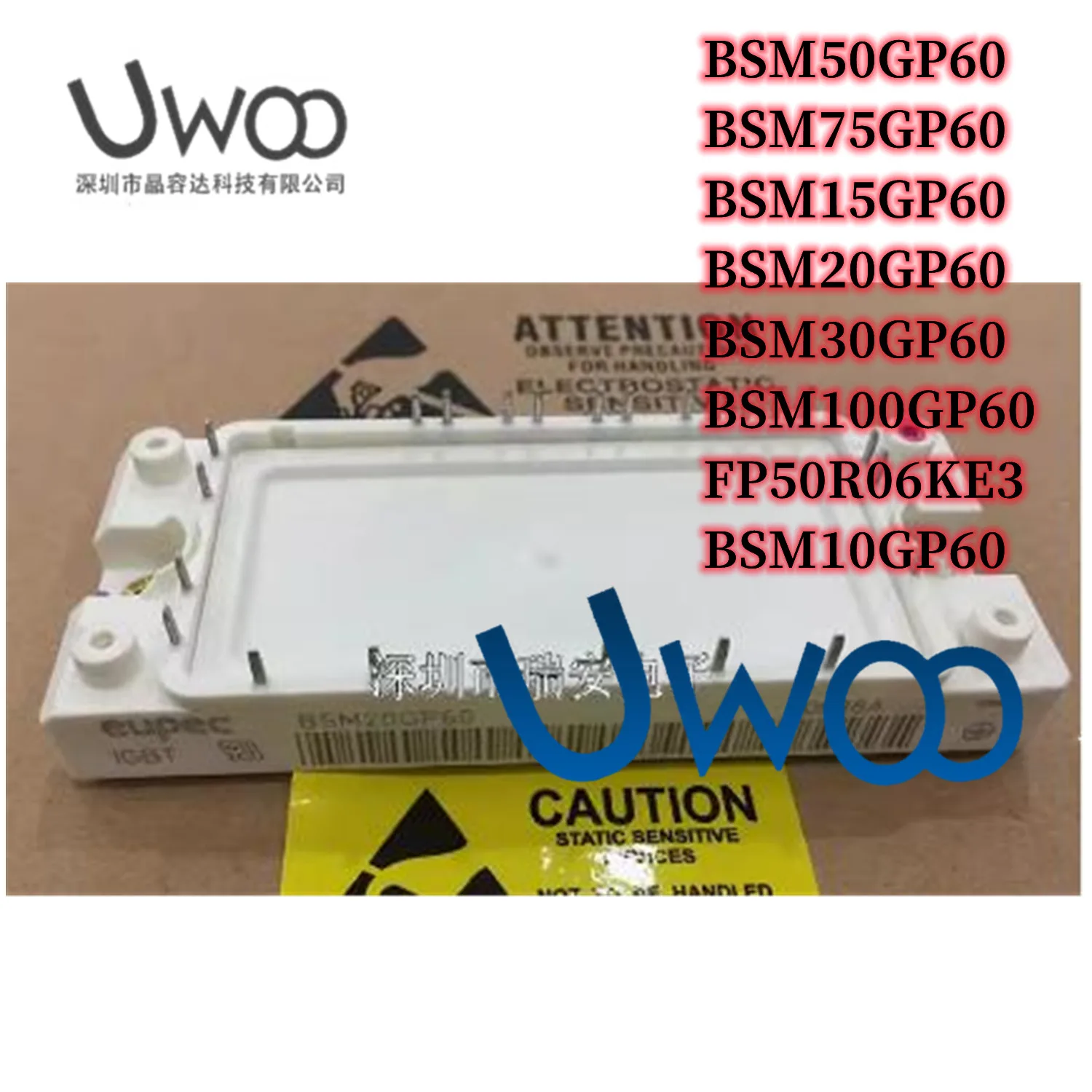 Módulo original em estoque, BSM10GP60 BSM15GP60 BSM20GP60 BSM30GP60 BSM50GP60 BSM75GP60 BSM100GP60 FP50R06KE3, Novo, 1pc por lote