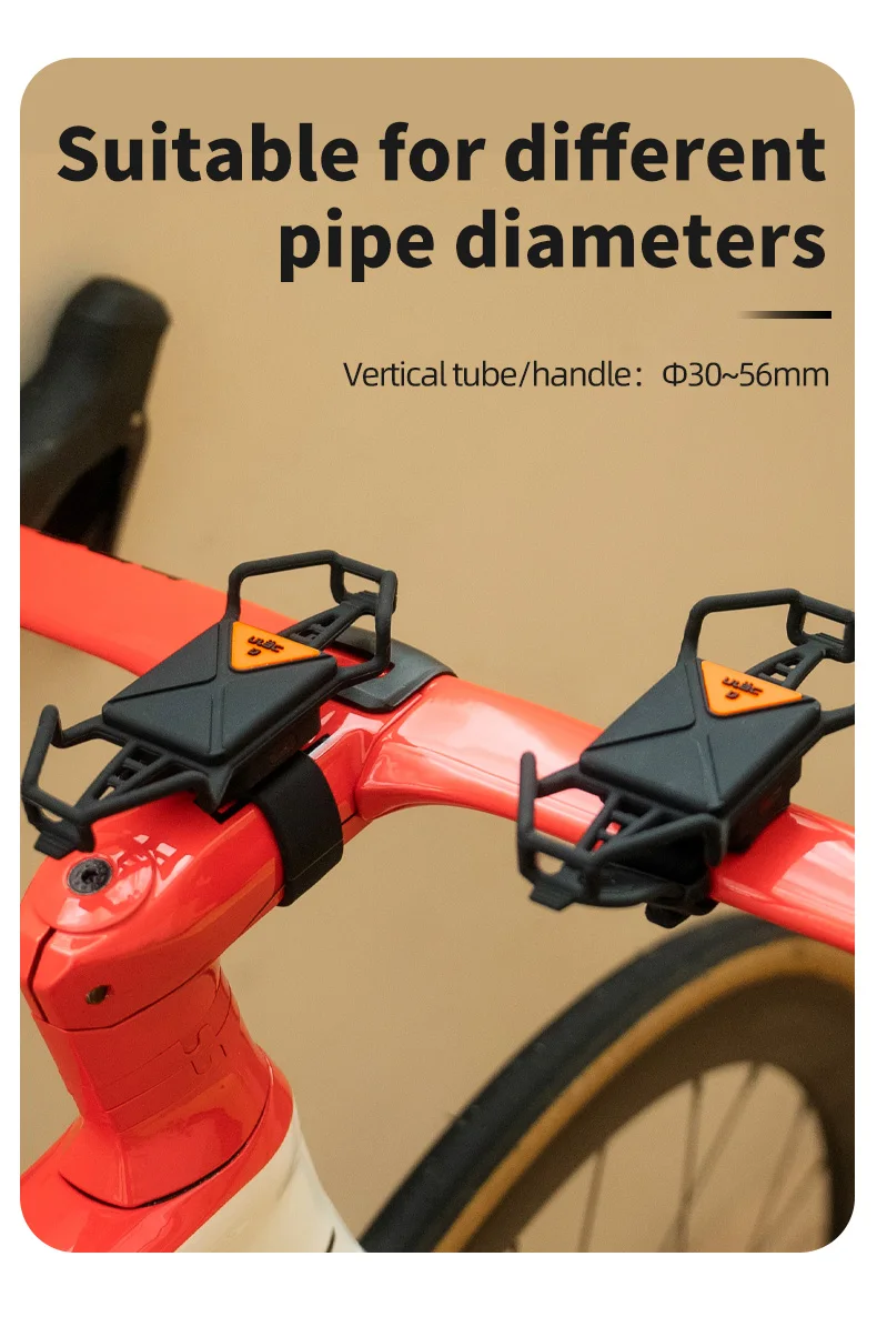 Ulac Fahrrad-Handyhalterung 360° ° Abnehmbarer Universeller Motorrad-Handyhalter Fahrrad-Lenkerständer Halterungen Passend für 22-56mm Rohre – Detail 8