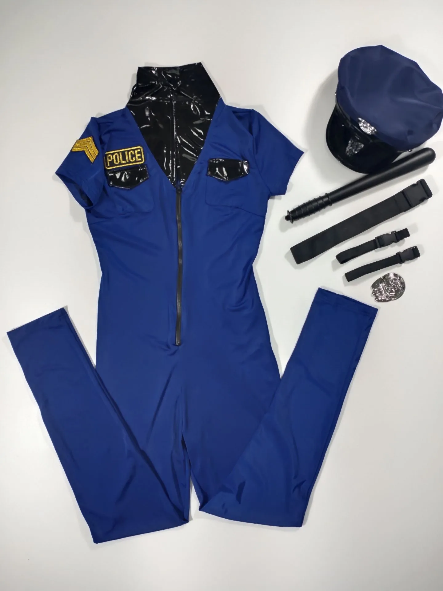 Costume da ufficiale di polizia femminile uniforme Cosplay tuta da poliziotto Sexy vestito da festa operato da poliziotte di Halloween