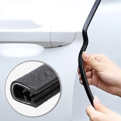 1/3/5m Rubber Car Door Anti-collision Strips Auto Door Edge Scratch Protector Strip with Steel U Type Car Sealing Guard Trim