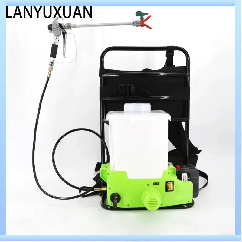 

Electric Airless Spraying Machine High Pressure Airless Sprayer Home Decoration Backpack Spraying Machine 220V 500W 6.0AH 6L