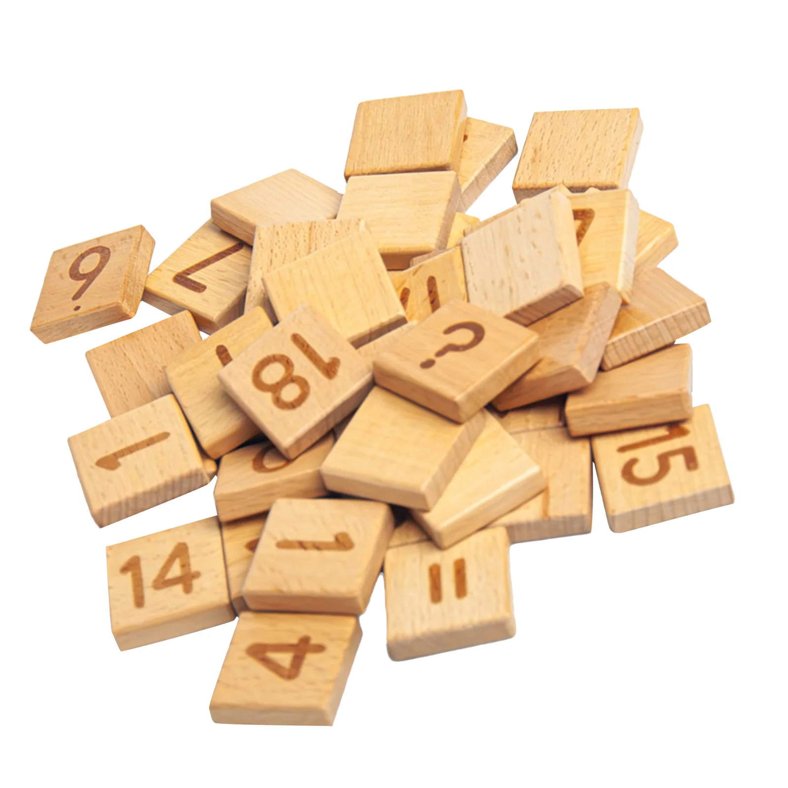 

1Set Math Operation Cubes for Preschoolers Wooden Math Learning Tiles Number Recognition Skill Building Logical Thinking