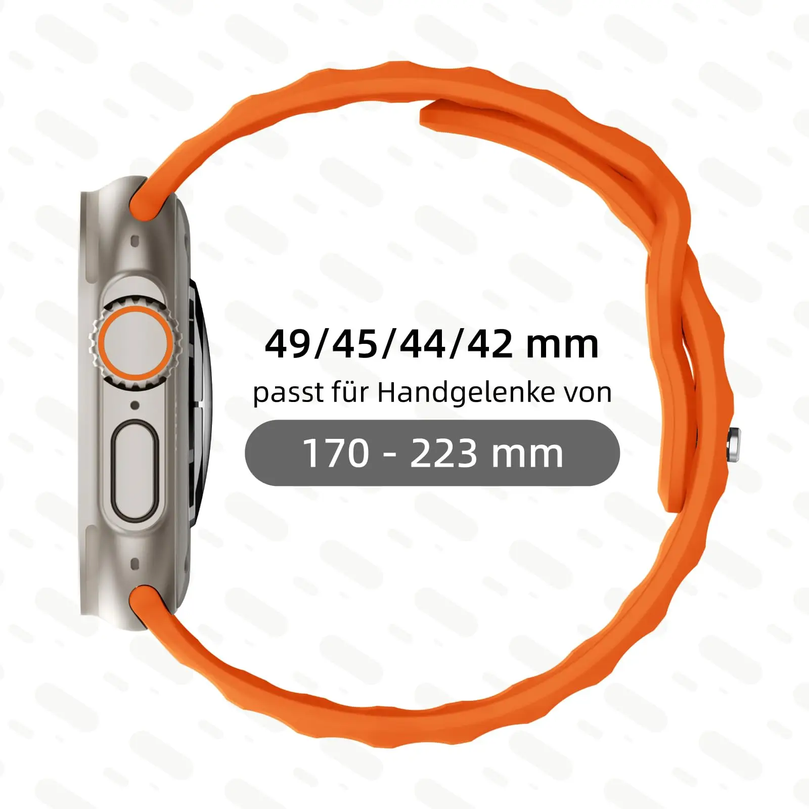 Correa de silicona para Apple Watch Band 49mm 44mm 45mm 41mm 40mm 42mm 38mm pulsera deportiva suave iWatch Serise 8 7 SE 6 5 9 Ultra 49mm