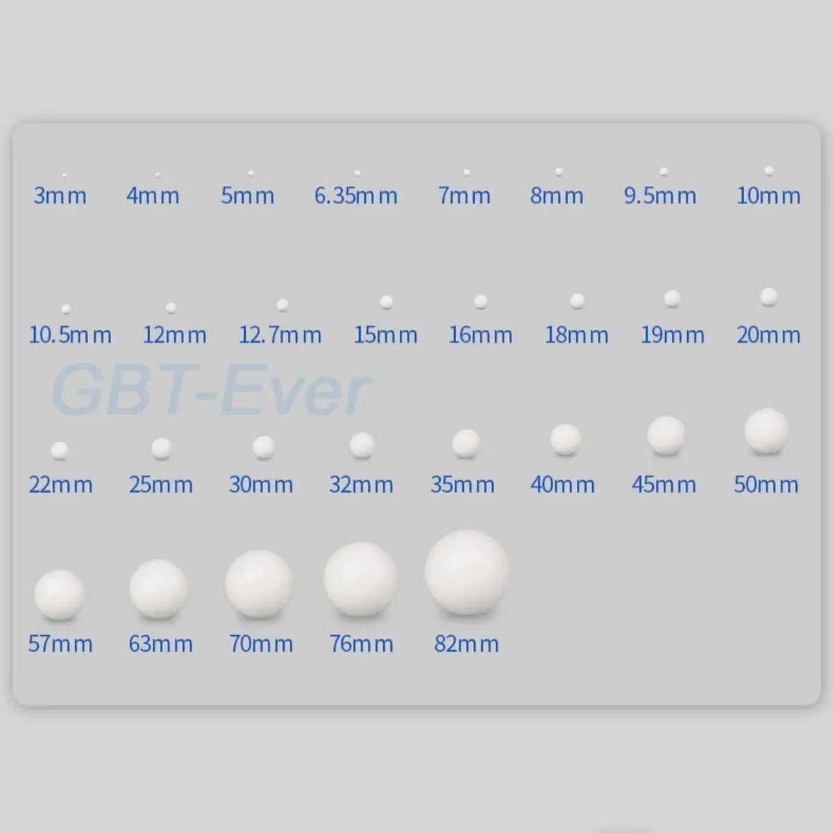 PTFE Balls F4 Ball 3-63mm White Solid Plastic Ball Rolling Beads Electrical Insulation Bearings Sealing Corrosion Resistance