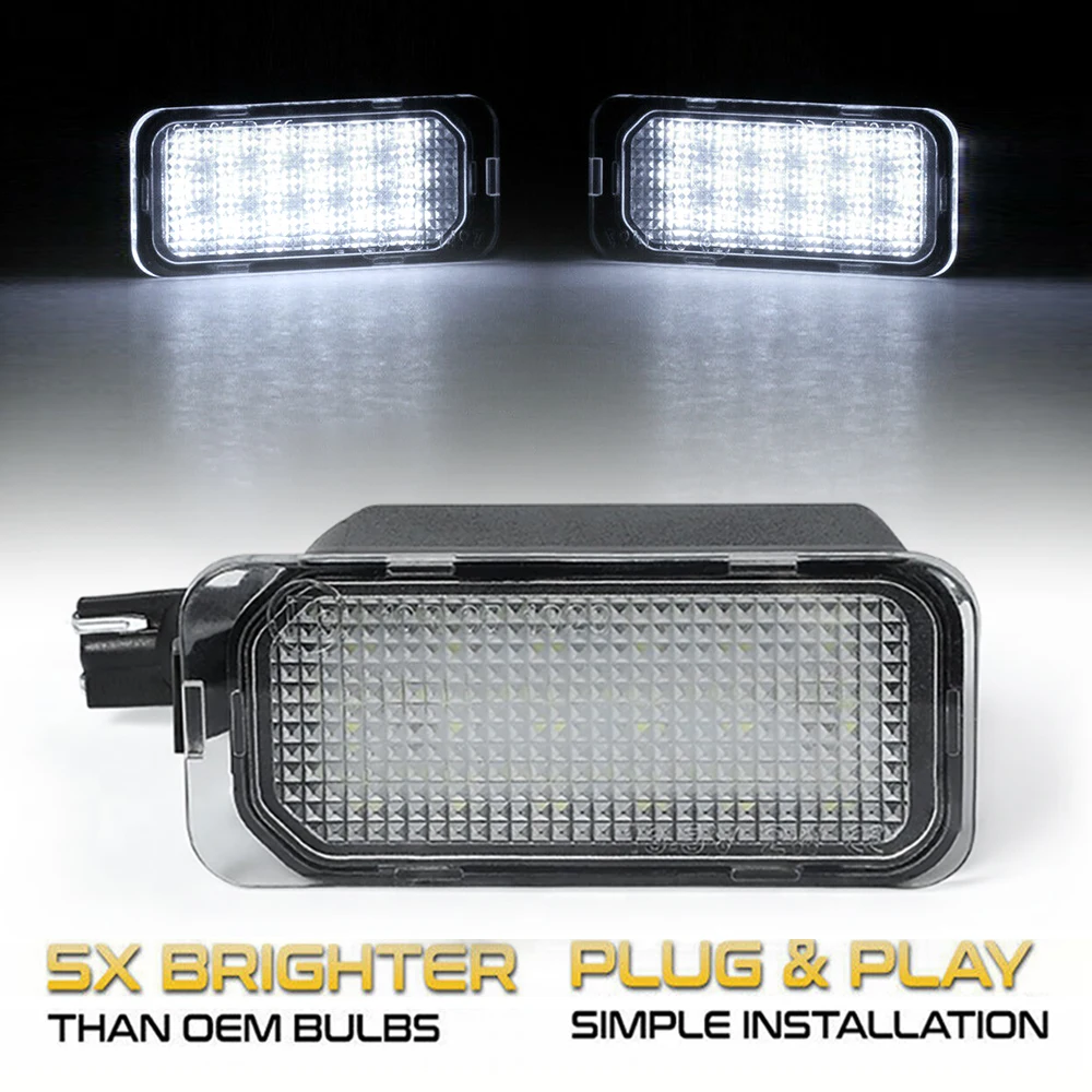 Lumière de plaque de planificateur de voiture LED, lampe de numéro pour Ford Mondeo Kuga Fi.C. Ranger Explorer ATIC Escape ktC-Max S-Max Focus, 2