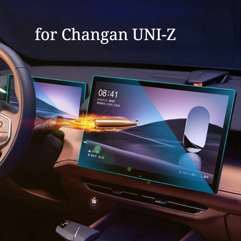 واقي شاشة من الزجاج المقسى لـ Changan UNI-Z - فيلم خاص لتعديل شاشة الملاحة للوحة قيادة السيارة