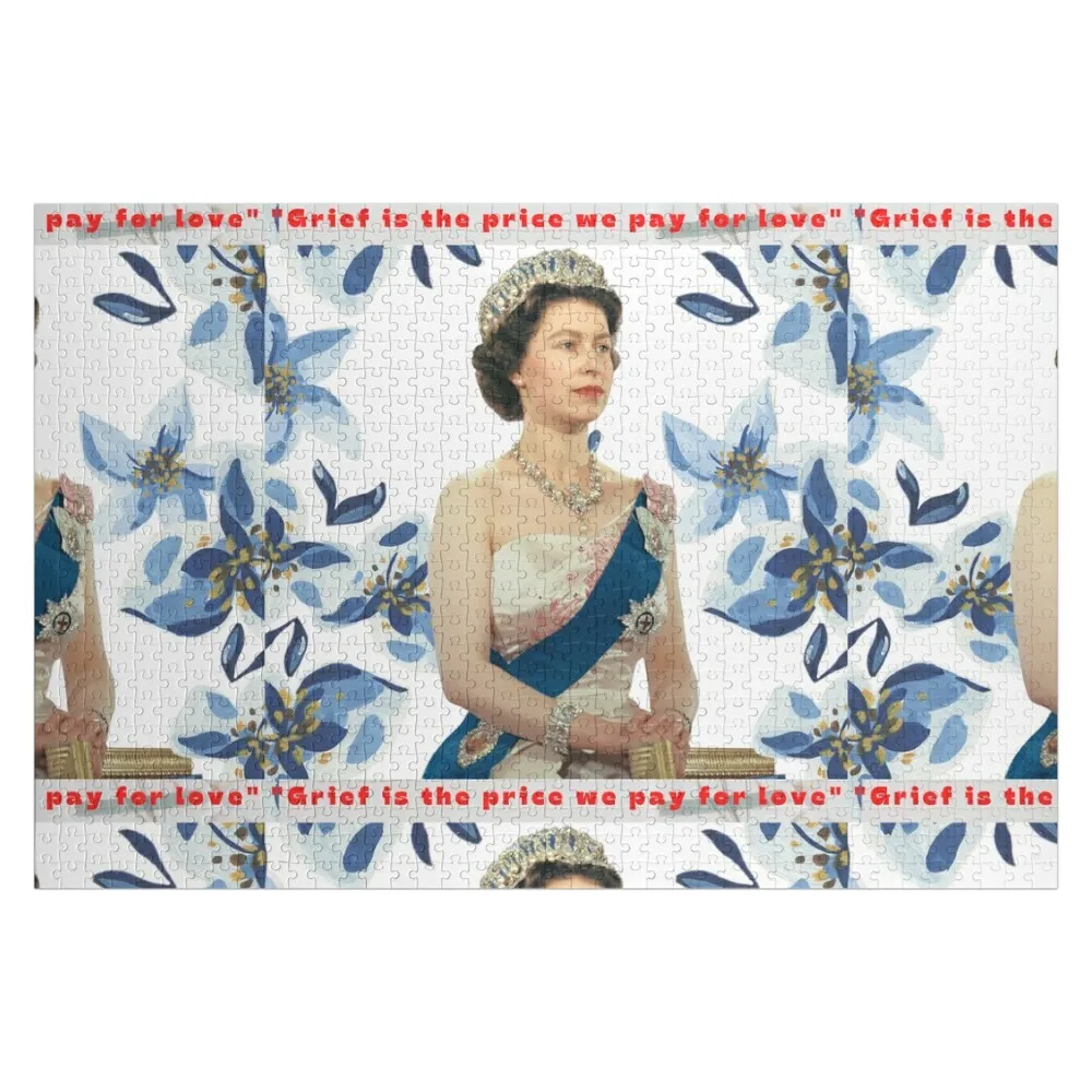 

lilibeth, queen lizzy, la reine elizabeth ii,grief is the price we pay for love Jigsaw Puzzle Photo Puzzle