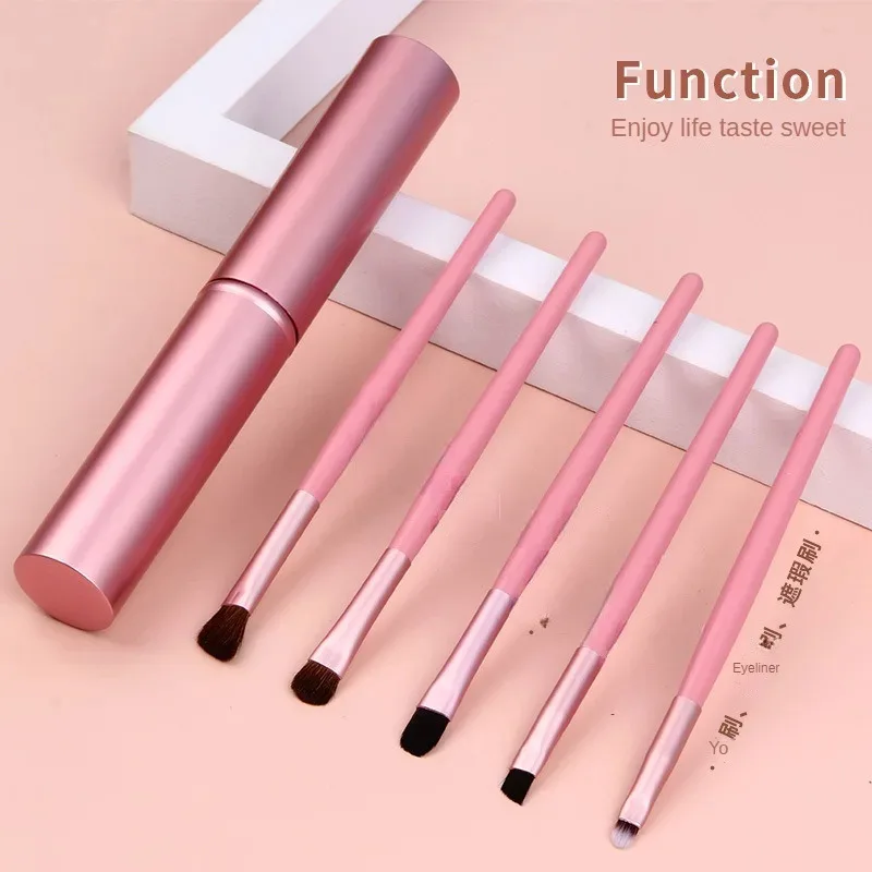 5 قطعة فرش ماكياج أداة مجموعة عينيه المخفي الحاجب الشفاه مزج الجمال يشكلون الجلد ودية فرش النساء أداة التجميل