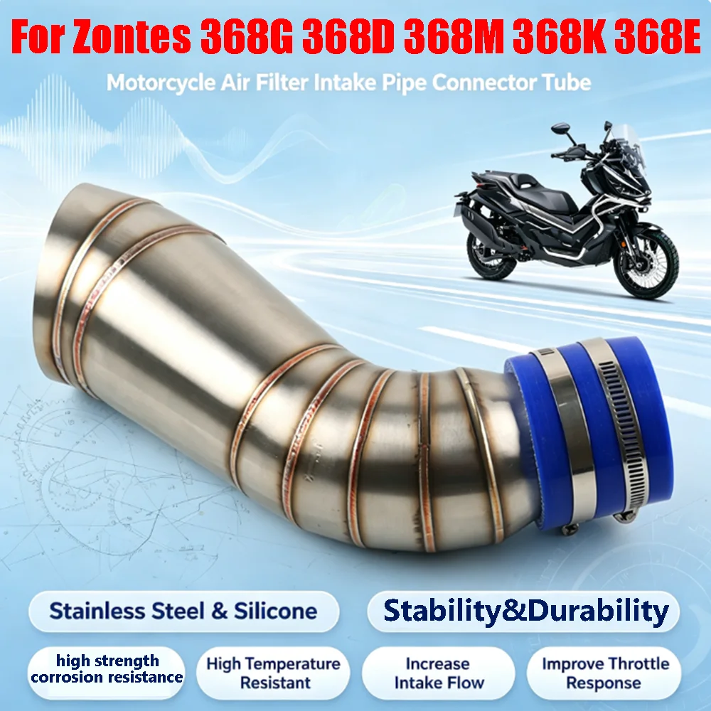 Für Zontes 368G G368 368D 368M 368K 368E 368 Motorradzubehör Luftfilter Ansaugrohr Verbindungsrohr Abgaskrümmer Auspuffrohr