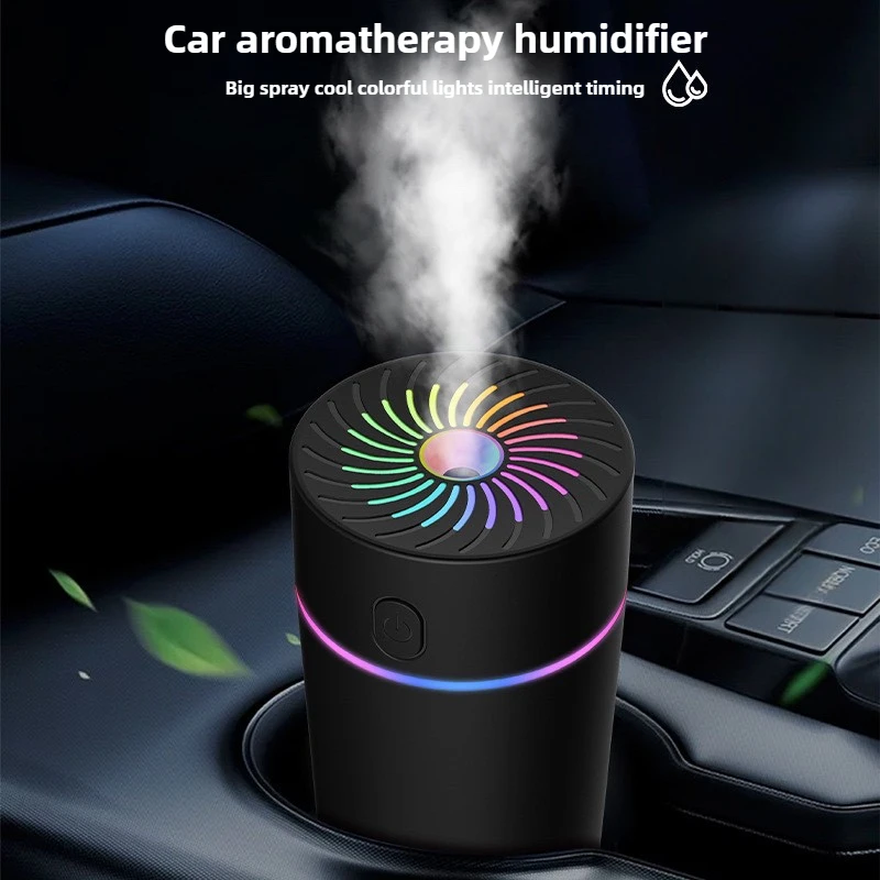 350mL Smart Car Diffuser Humidifier Auto Air Purifier Aromo Air Freshener with Colorful Lamp For Car Aroma Aromatherapy Diffuser