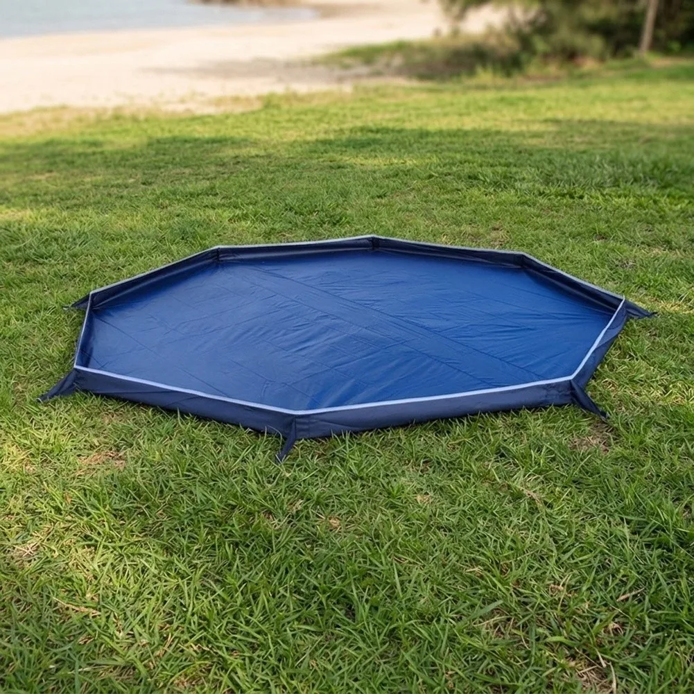 Octagonal Groundsheet for Tents Waterproof Outdoor Mat Made of 210D Highly Water Resistant Oxford Fabric for Camping and Beach