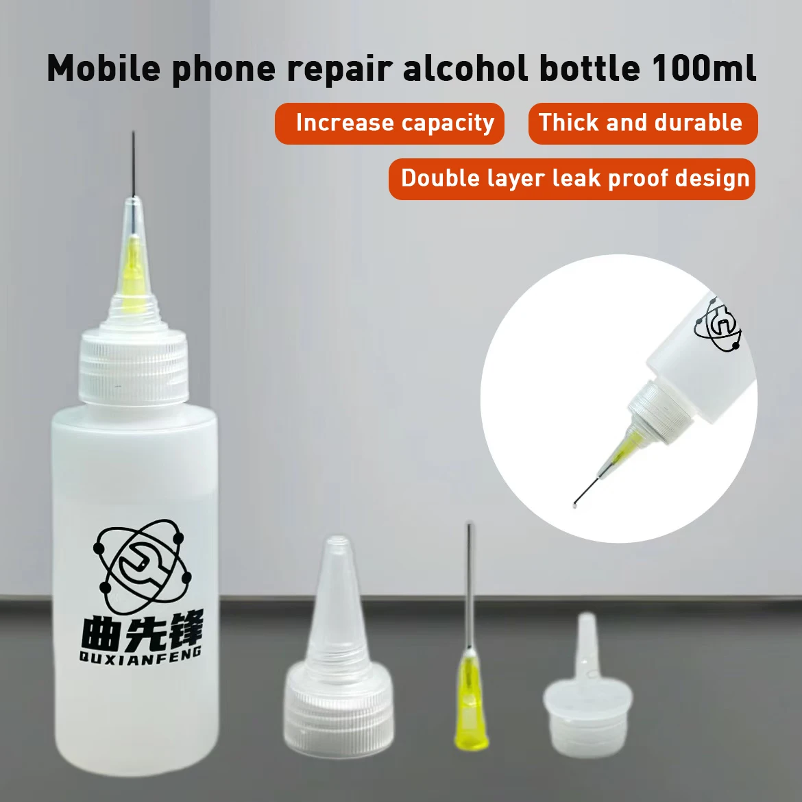 RELIFE RL-054 50ml Push Liquid Alcohol Bottle Dispenser for Rosin Solder Flux Paste Mobile Phone PCB Cleaning Welding Repair