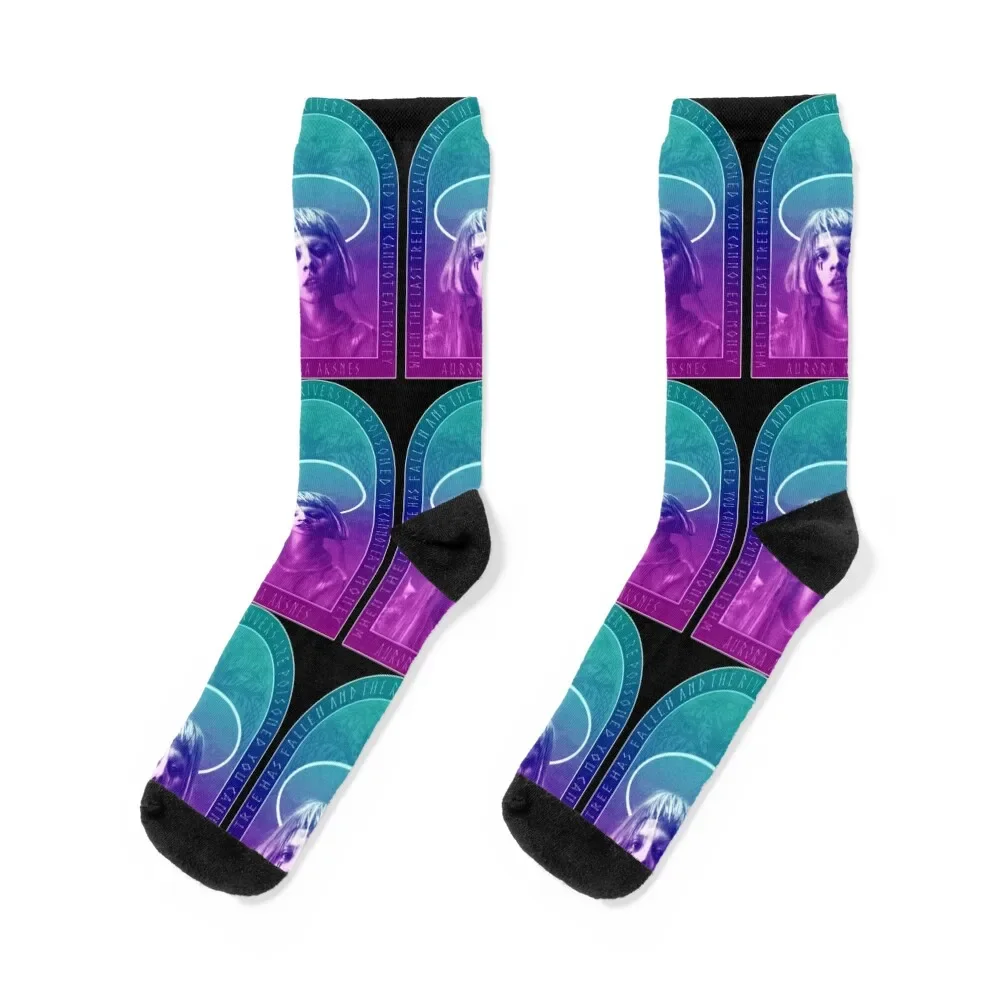 

Aurora Aksnes - You Cannot Eat Money Socks Hiking boots custom sports Children's Woman Socks Men's