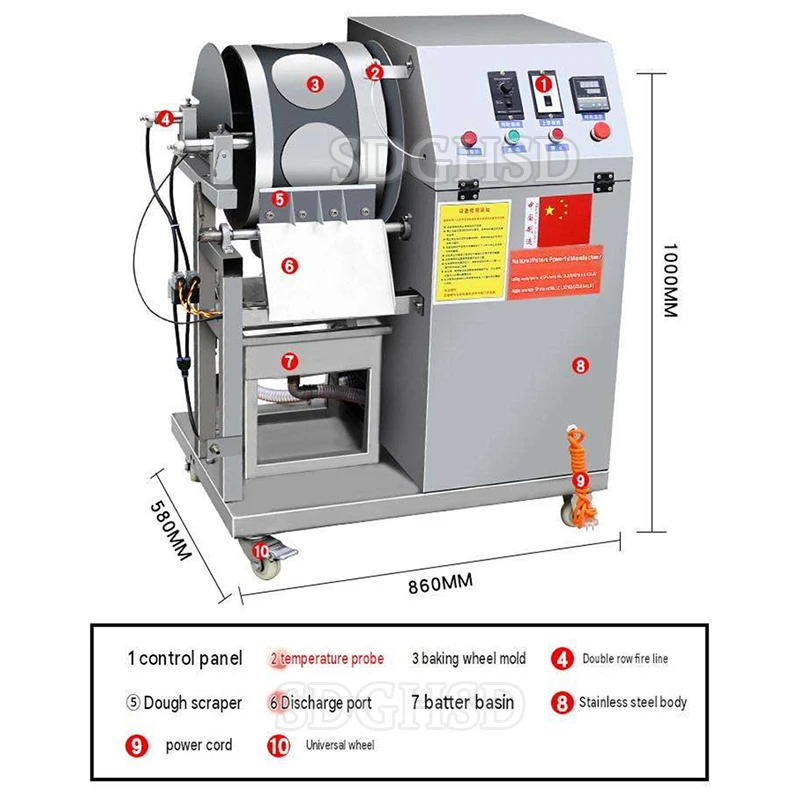 220V Spring Roll Wrapping Machine 800-1000pcs/h Automatic Commercial Lumpia Wrapper Machine For Square