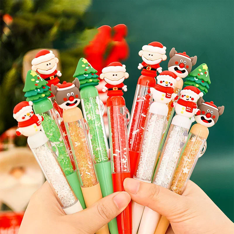 

Cartoon Christmas Ballpoint Pen Cute Santa Claus Pen For Student Stationery Gift