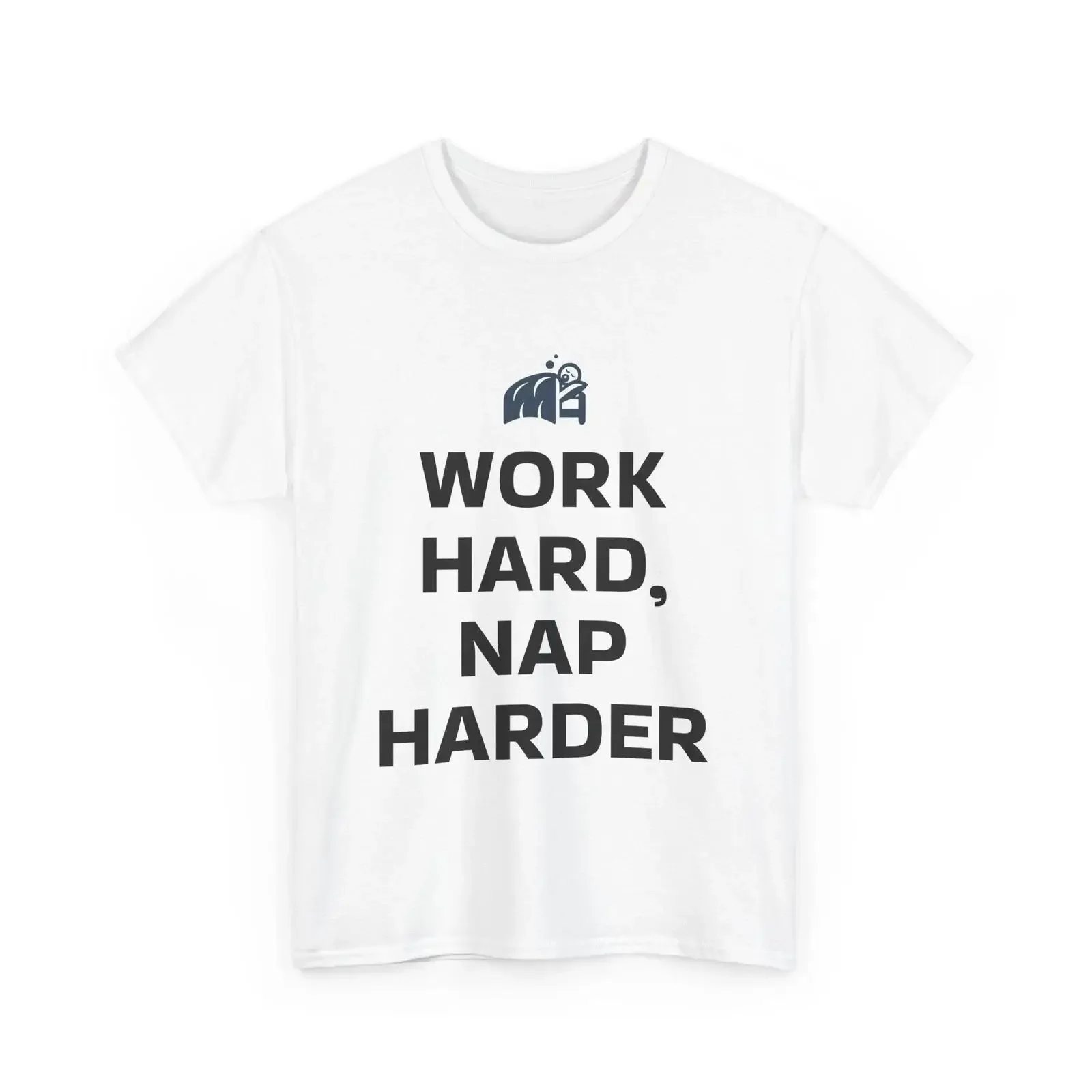 Funny quot Work Hard Nap Harder T Shirt Lazy Humor Sleep Lover vintage Washed streetwear Stretched Soft Casual homme Slightly