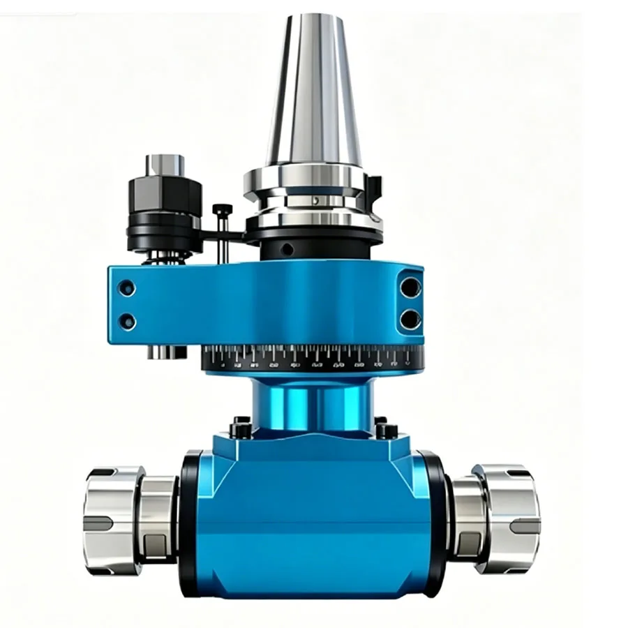 CNC angle head side milling head side processing BT30/40/50 machining center right angle head high-precision side milling head