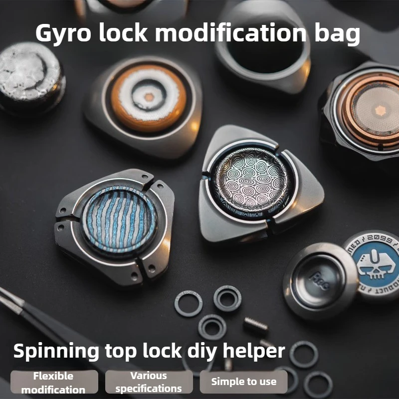 

LAUTIE набор для модификации замка гироскопа на кончике пальца, неоригинальная адаптация замка, аксессуары для расширения «сделай сам», игрушки EDC