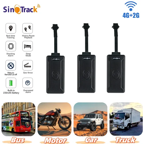 SinoTrack ST-901AL 4G + 2G GPS tracker 3 unidades dispositivo localizador de seguimiento en tiempo real con plataforma gratuita y alarma Acc de aplicación