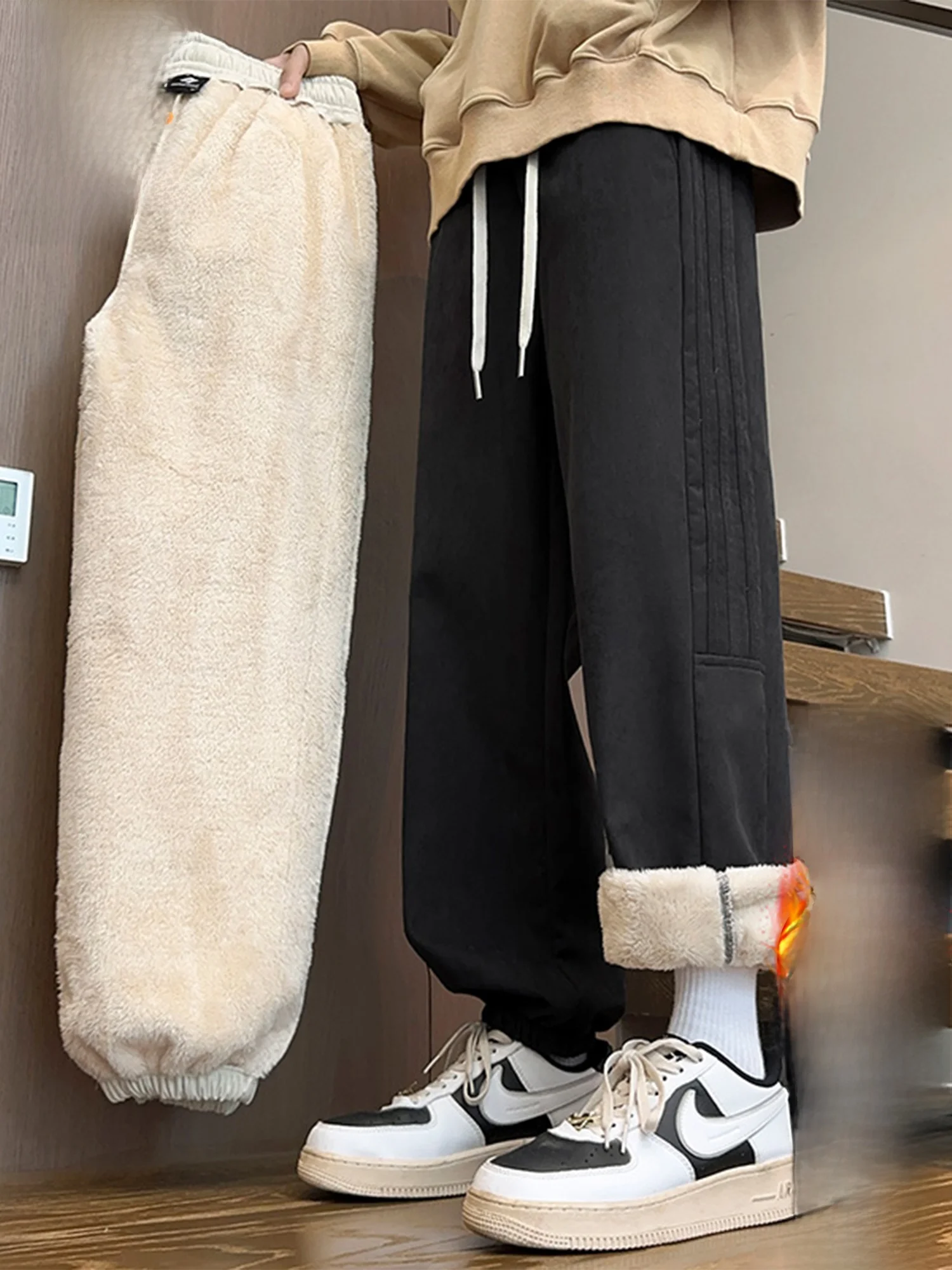 

Зимние утепленные брюки PaulFrank на флисовой подкладке для мужчин: комфортные, универсальные, с манжетами, длинные, для отдыха