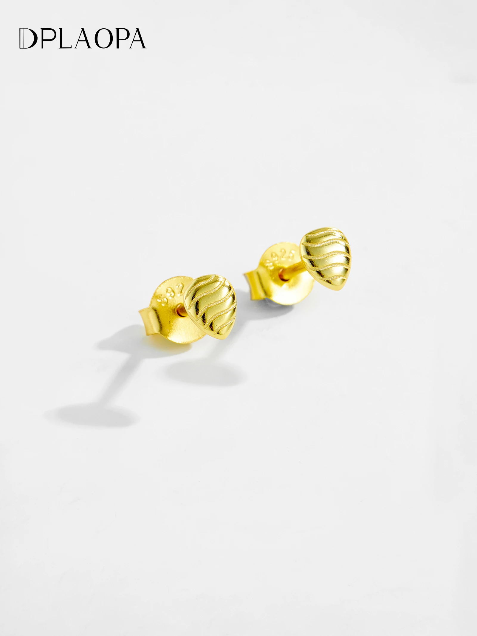 DPLAOPA 925 المرأة فضة غير النظامية الكمثرى شكل شريط قرط الاذن المرصع 2024 موضة جديدة الزفاف روك الشرير غرامة مجوهرات هدية #1