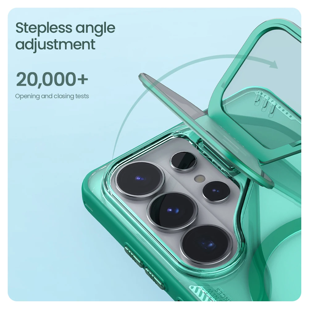 

For Samsung Galaxy S26 Ultra 5G Magnetic Case Nillkin iceblade Prop Camera Protection with Stand Back Cover Phone Case