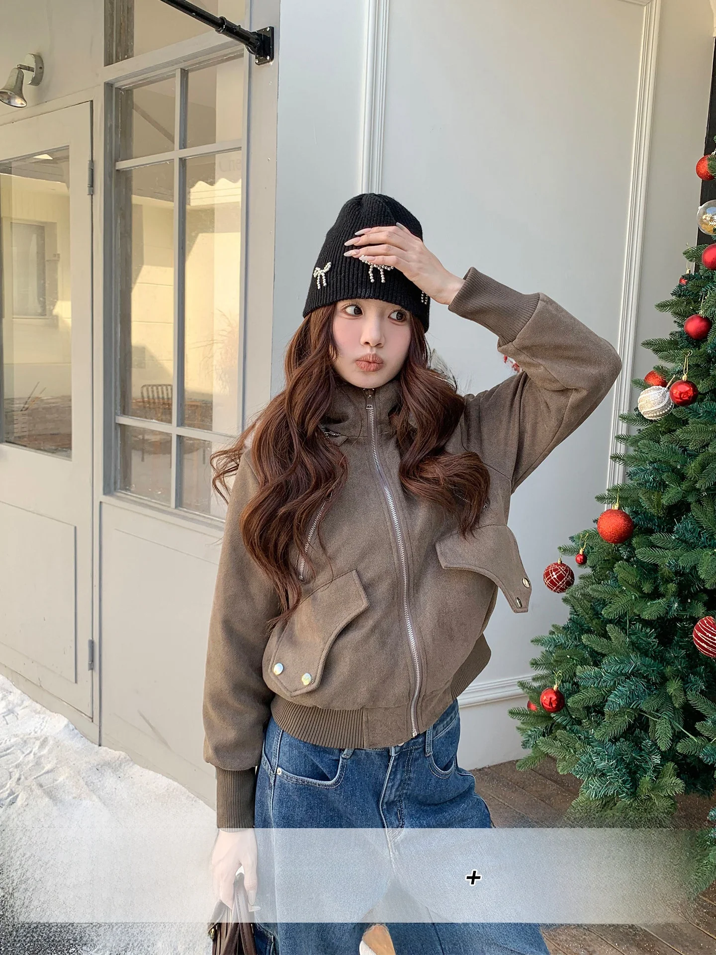 

Американское теплое хлопковое пальто Slim Fit для женщин, оранжевое, зимнее повседневное модное пальто