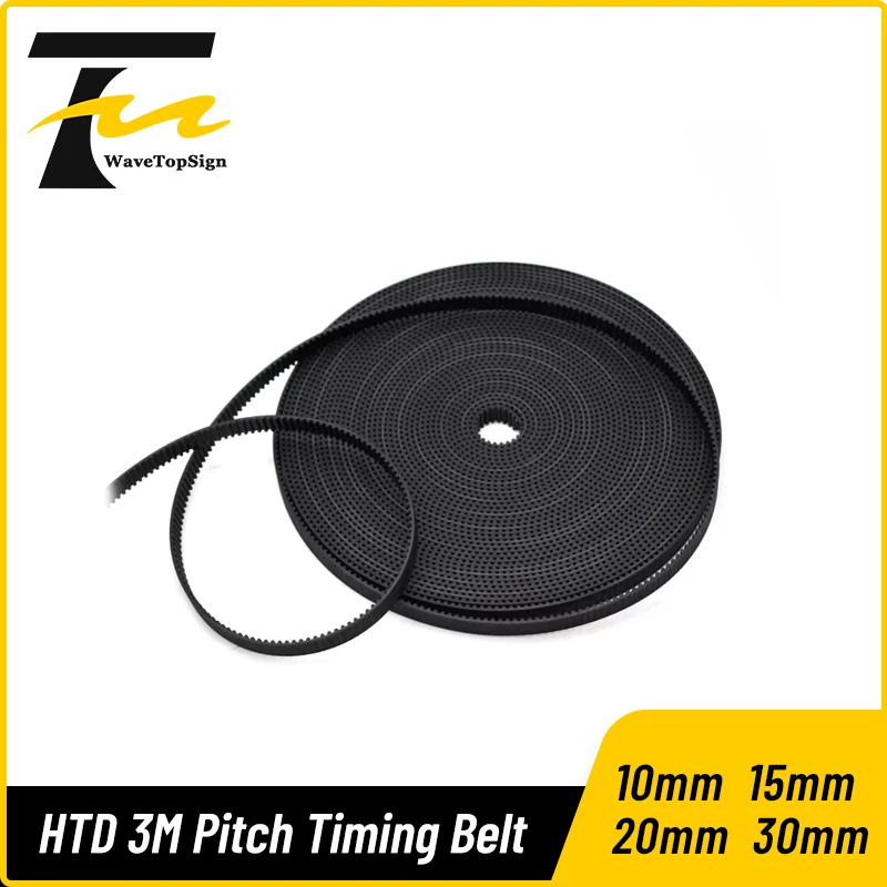 HTD 3M Pitch Timing Belt Width 10 15 20 30mm Open-Ended Transmission Synchronous Belts For CO2 Laser Engraving Cutting Machine