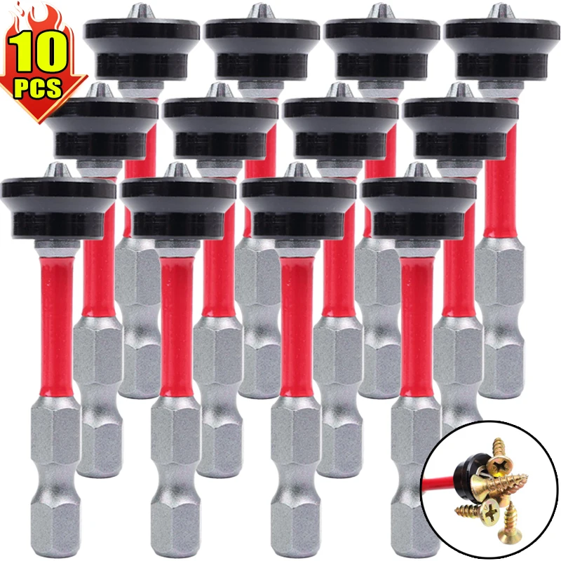 

Набор магнитных насадок для шуруповерта S2 из стали с шестигранным хвостовиком для гипсокартона, позиционирующих насадок для крепления шурупов в гипсокартоне