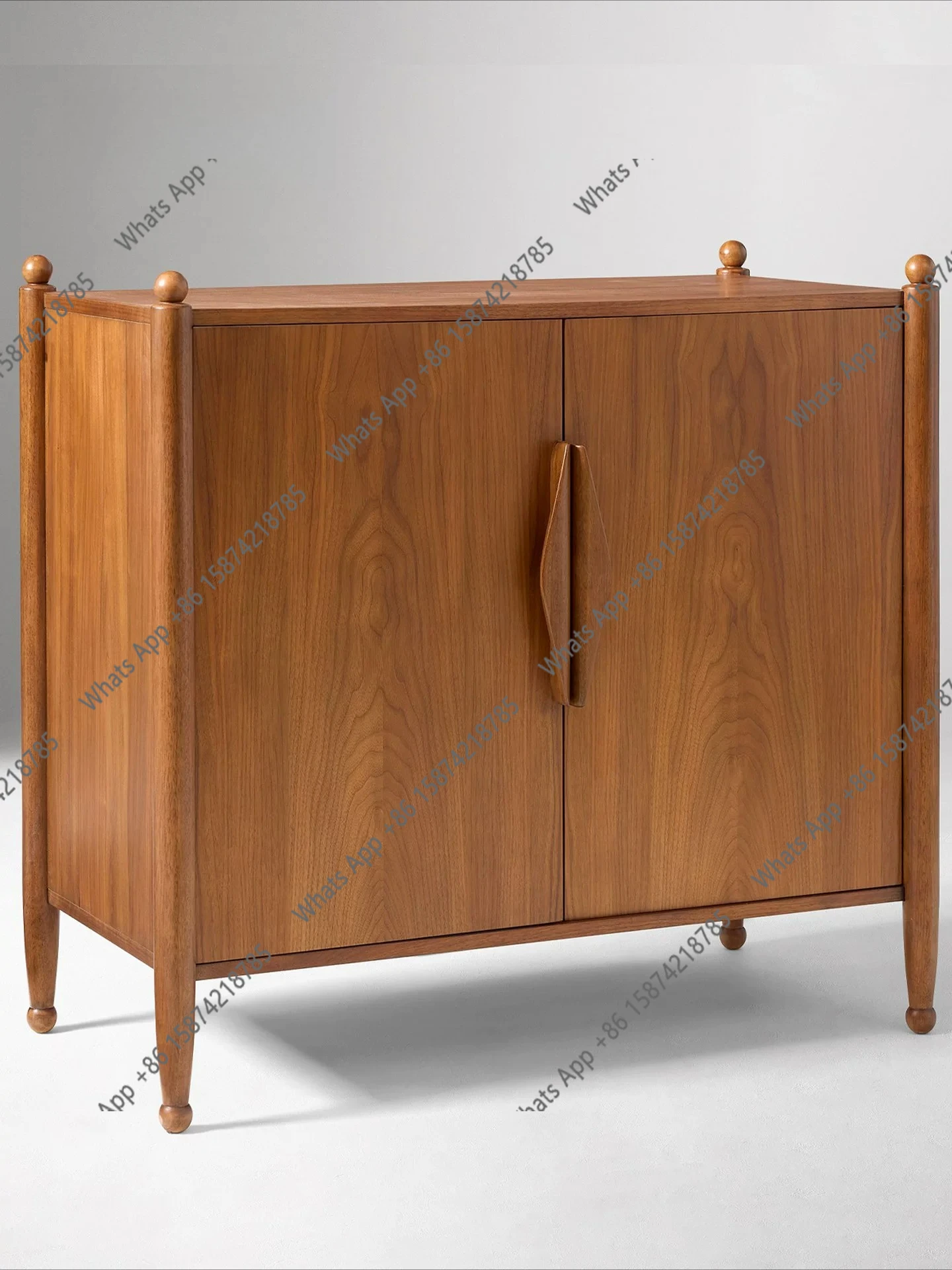 designer solid wood chest of drawers used bedroom home storage cabinet French vintage retro storage cabinet Italian multi-layer