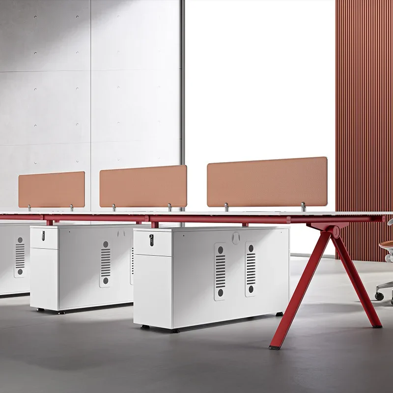 Company Desk Furniture Female Manager Boss Bench Bookcase Staff Desk Simple and Modern