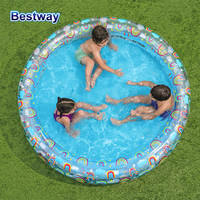 Bestway 51045/51048 2 Sizes 1 Pack Rainbow Play Pool, Inflatable Children's Play Pools, Family Play Pools, Seasonal Fun Play