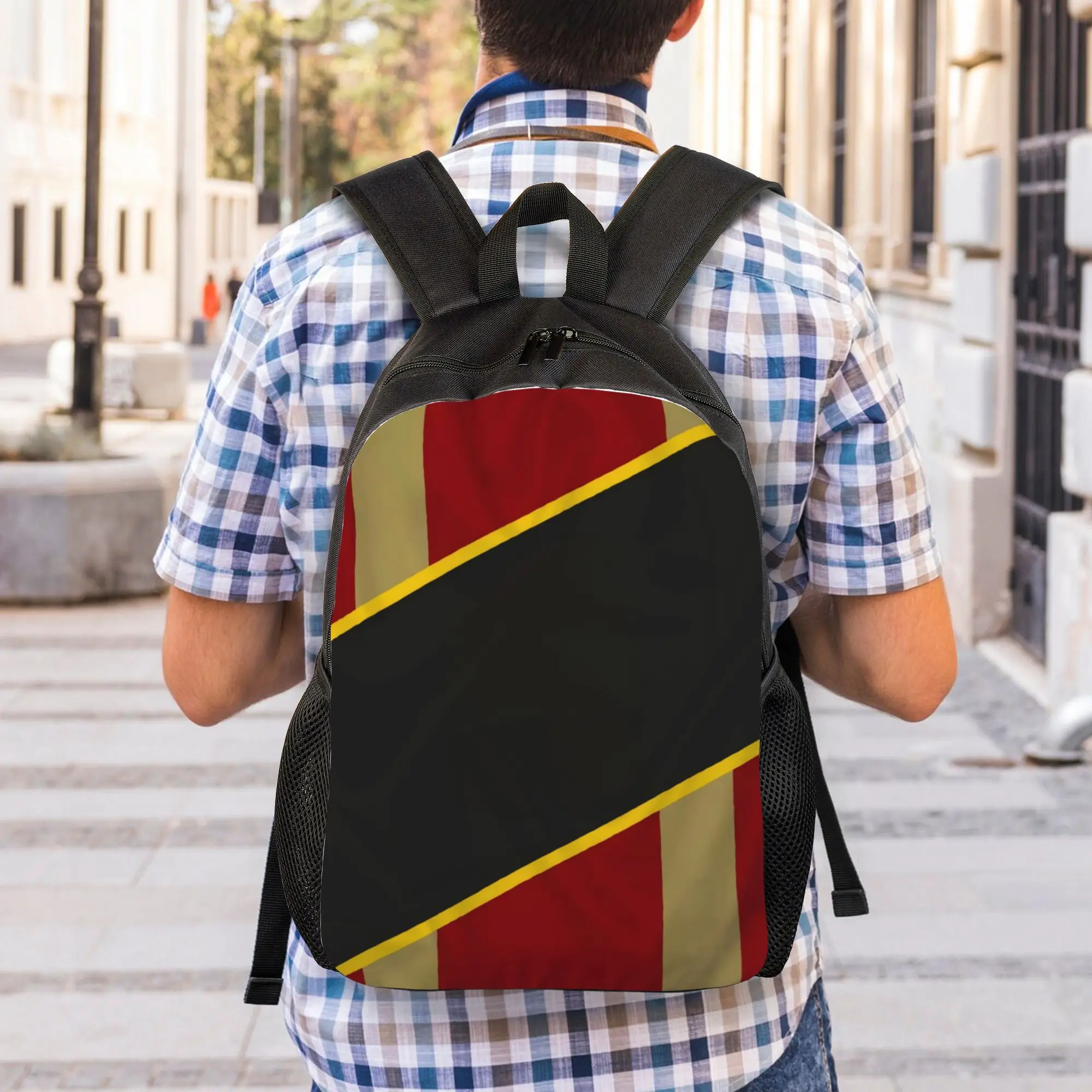 Back to school season Soccer Football Fan Merch 33 Schoolbag  High School Students Vintage Backpack